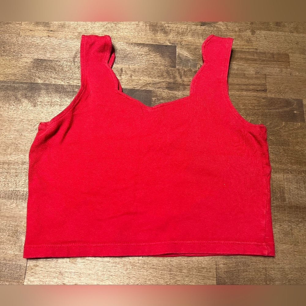 INSTANT, small, red, crop top, tank top